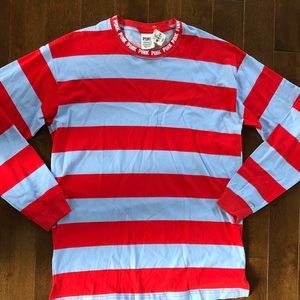 Victoria’s Secret Pink striped shirt XS NWT